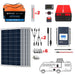 Lithium Battery Poly Solar Power Complete System with Battery and Inverter for RV Boat 12V Off Grid Kit - Li200Ah 1.5kW - 600W MPPT50A (HYL200AH-P600W)