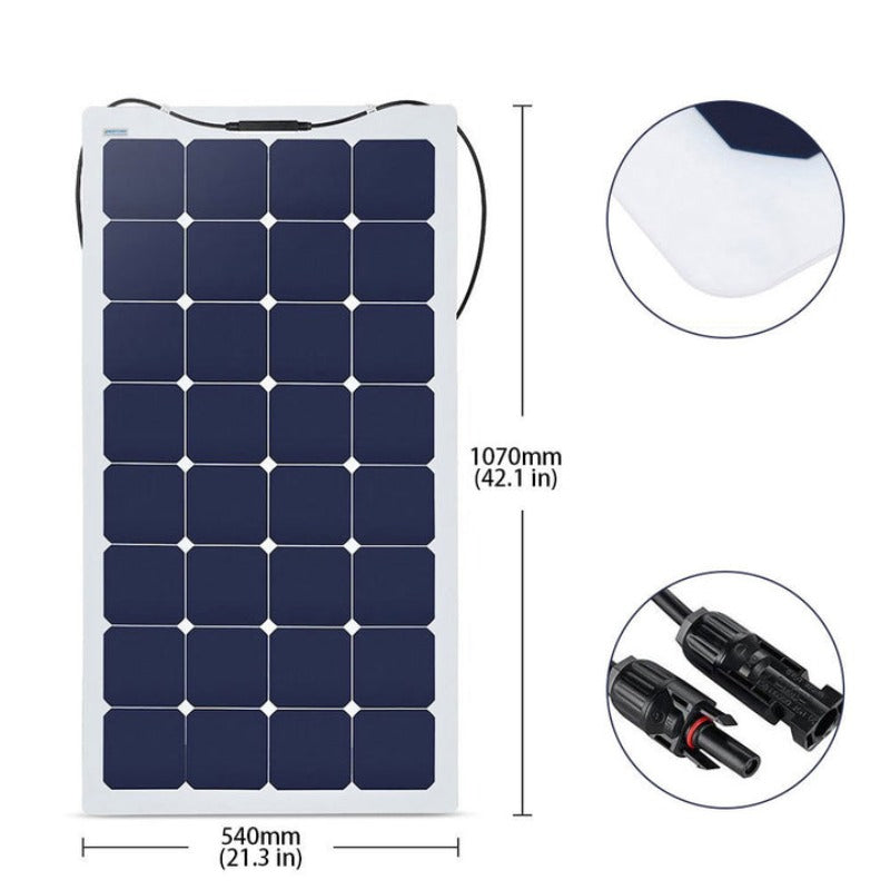 ACOPOWER 550 Watts Flexible Solar Marine Kit , 50A MPPT Charge Controller