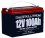 DAKOTA LITHIUM 12V 100AH DEEP CYCLE LIFEPO4 BATTERY Front View