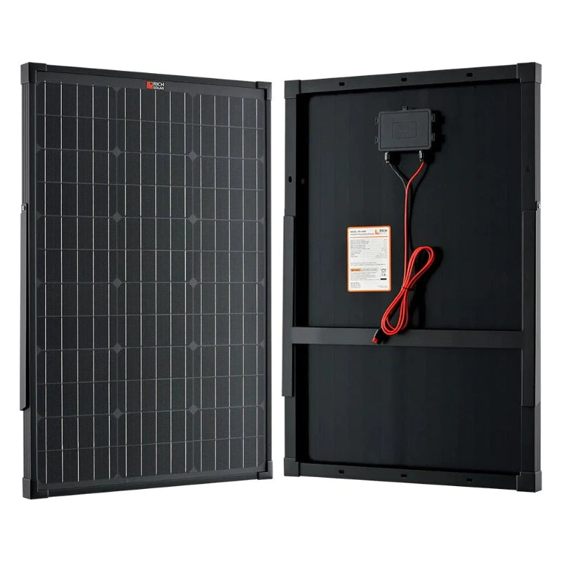 RICH SOLAR MEGA 60 Watt Portable Solar Panel Black F/B