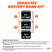 Richsolar 12V - 300AH - 3.8kWh Lithium Battery Bank