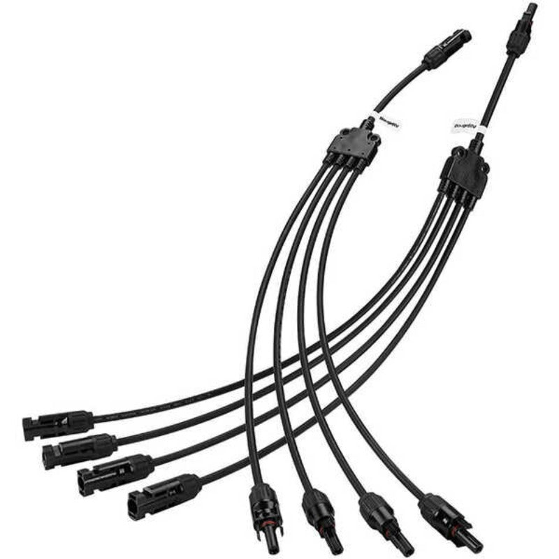 Y Branch Parallel Connectors Extra Long 1 to 4 Solar Cable View 3