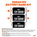 Richsolar 12V - 600AH - 7.6kWh Lithium Battery Bank