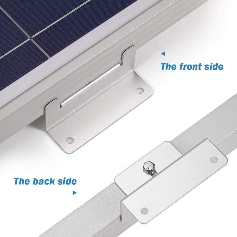 Solar Panel Mounting Z Bracket Mount Kits （4 set 16 Units） Front/Back