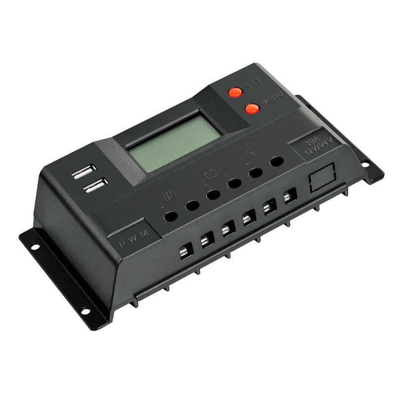 30 Amp PWM Solar Charge Controller Top