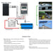 ACOPower 200 Watt 12 Volts Monocrystalline for Water Pumps, Residential Power Supply  1- 4 Pack