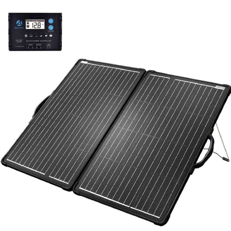 ACOPower Plk 200W Portable Solar Panel Kit, Lightweight Briefcase with 20A Charge Controller(Compact Design)