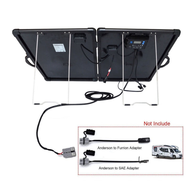 ACOPower Plk 200W Portable Solar Panel Kit, Lightweight Briefcase with 20A Charge Controller(Compact Design)