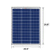 RICH SOLAR MEGA 50 Watt Solar Panel Poly Size