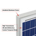 RICH SOLAR MEGA 50 Watt Solar Panel Poly Corner