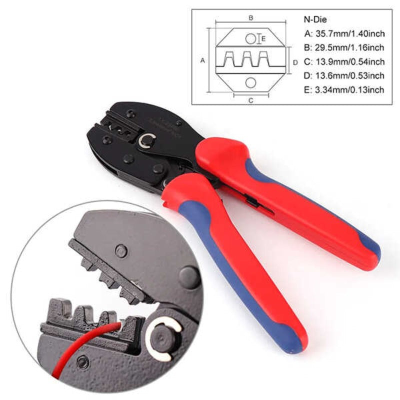 Solar Crimping Tool for 14-10AWG Solar Panel PV Cable,Solar Crimper Size