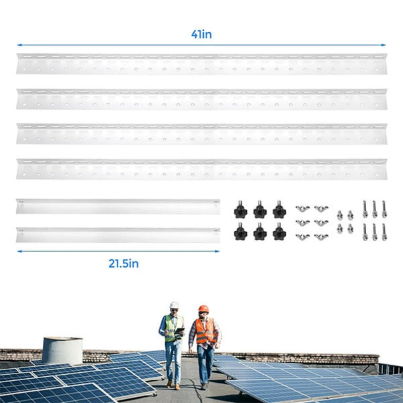 41 in Adjustable Solar Panel Tilt Mount Brackets Size