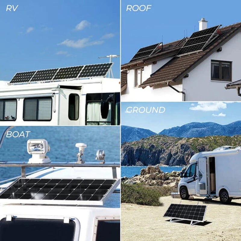 41 in Adjustable Solar Panel Tilt Mount Brackets LifeStyle