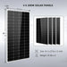 Sungold Power SOLAR KIT 3000W 24V INVERTER 120V OUTPUT LITHIUM BATTERY 800 WATT SOLAR PANEL SGKT-3PRO Panels