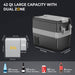 12V 42 Quart (40L) Portable Refrigerator Capacity