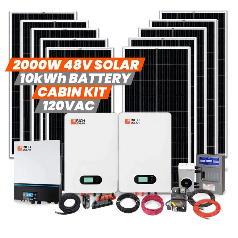 Richsolar 2000W 48V 120VAC Cabin Kit 2000/48