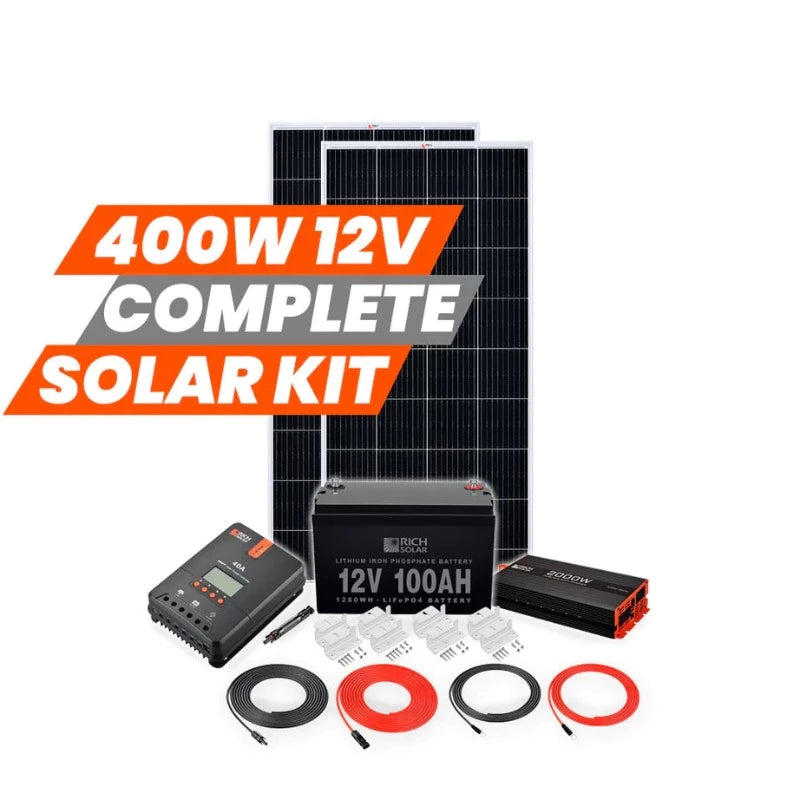 Richsolar 400 Watt Complete Solar Kit 400/12