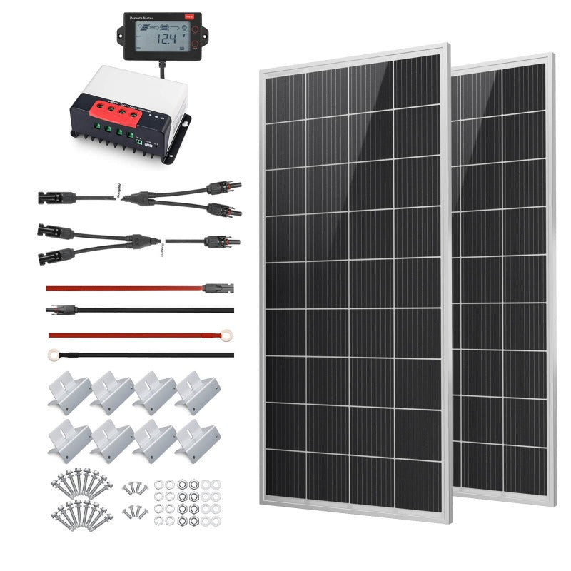 Bouge RV 400 Watt 12 Volt Solar Panel Starter Kit  Package