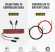 Bouge RV 200 Watt 12 Volt Solar Kit Cables