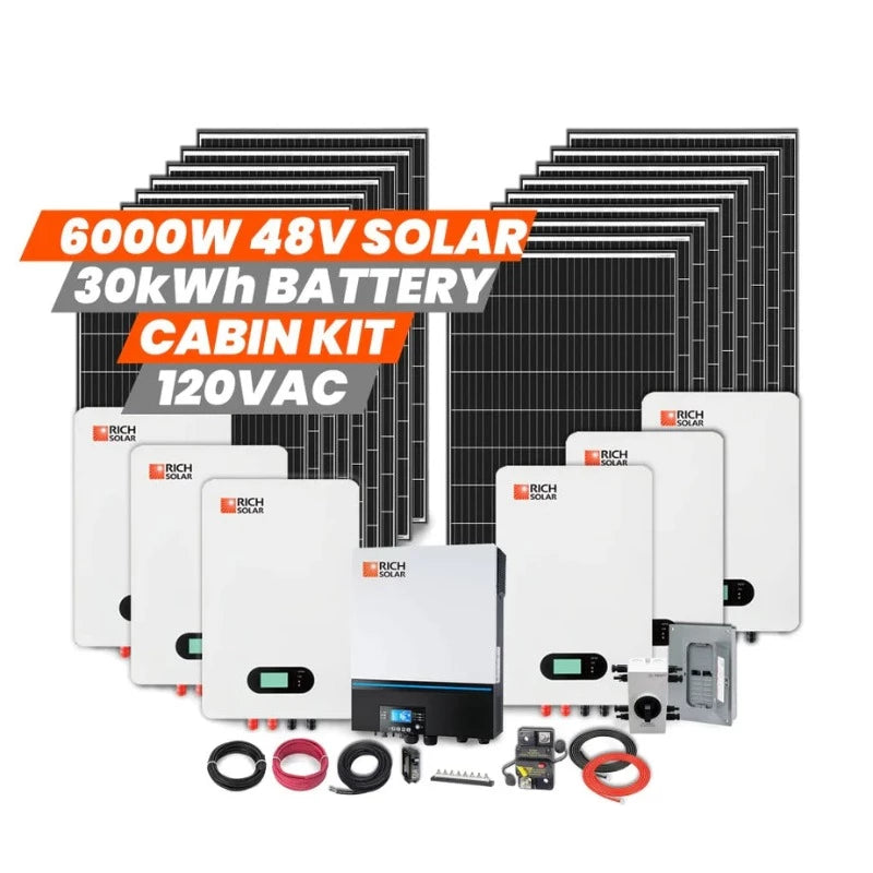 Richsolar 6000W 48V 120VAC Cabin Kit 6000/48