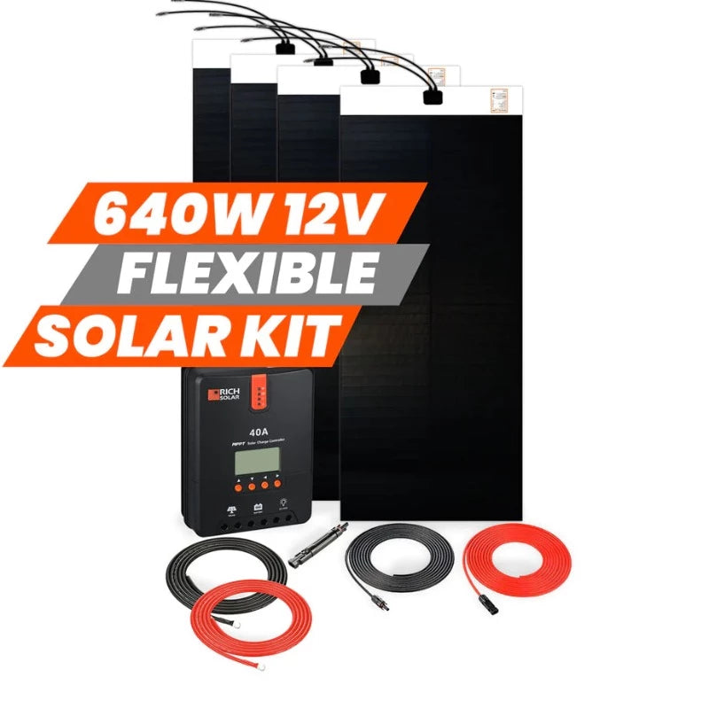 Richsolar 640 Watt Flexible Solar Kit 640/12