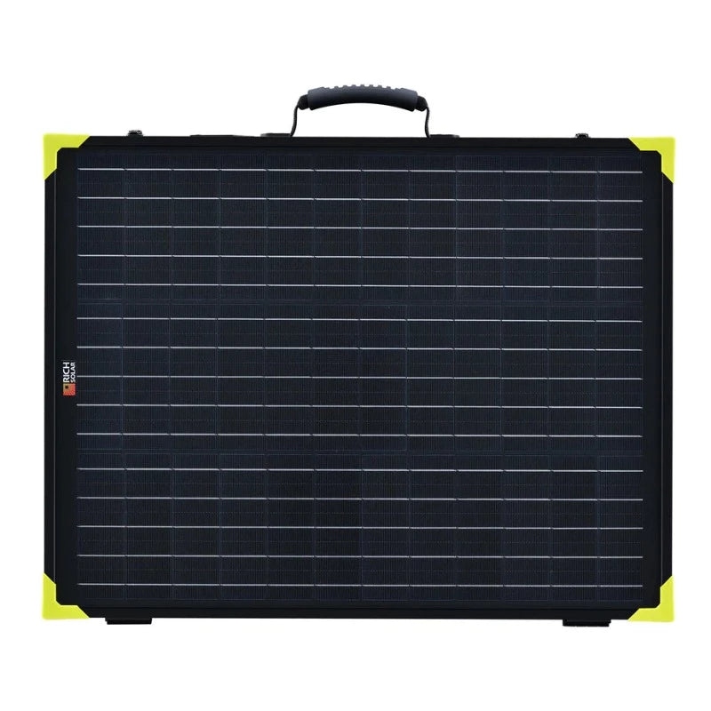 Richsolar Mega 100 Watt Briefcase Portable Solar Charging Kit BACKORDER Front