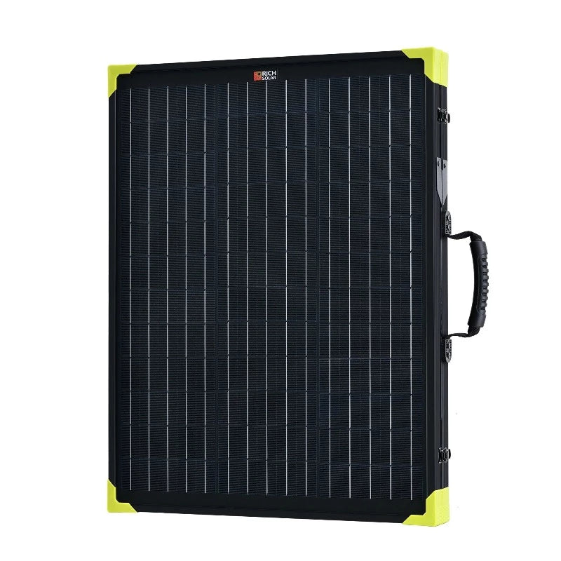 Richsolar Mega 100 Watt Portable Solar Panel Briefcase Left