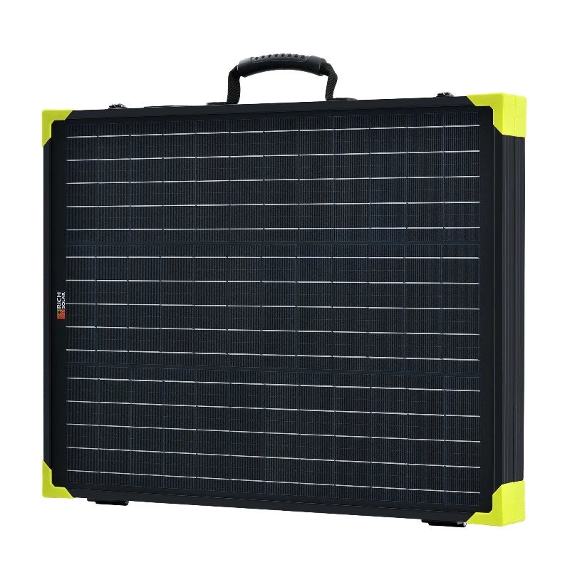 Richsolar Mega 100 Watt Portable Solar Panel Briefcase Left