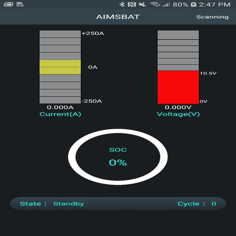 Aimscorp Lithium Battery 12V 100Ah LiFePO4 Lithium Iron Phosphate with Bluetooth Monitoring Bluetooth