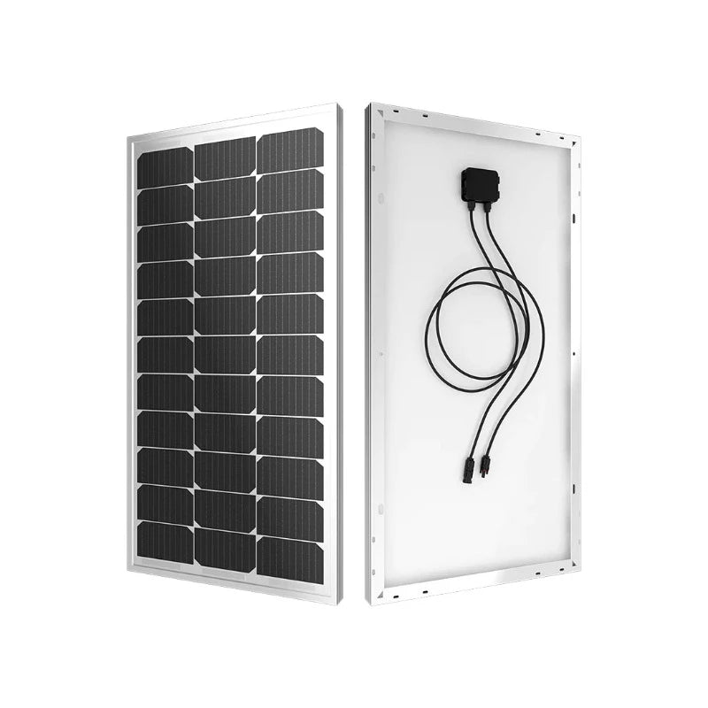 Bouge RV 100W 12V 9BB Mono Solar Panel View