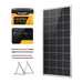 Bouge RV 200W 9BB Mono Solar Panel System Kit Full View