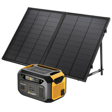 Bouge RV 286Wh Power Station with 130W Solar Panel Kits Full View