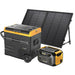 Bouge RV 59QT Refrigerator with 130W Portable Solar Panel Kits