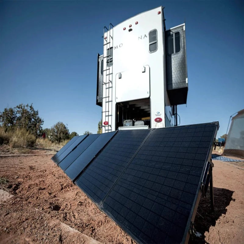 Lion Energy 100W 24V Solar Panel Life Style