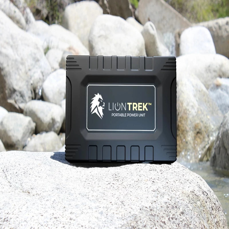 Lion Energy Trek - Portable Solar Generator, LiFePO4, 150W AC Front