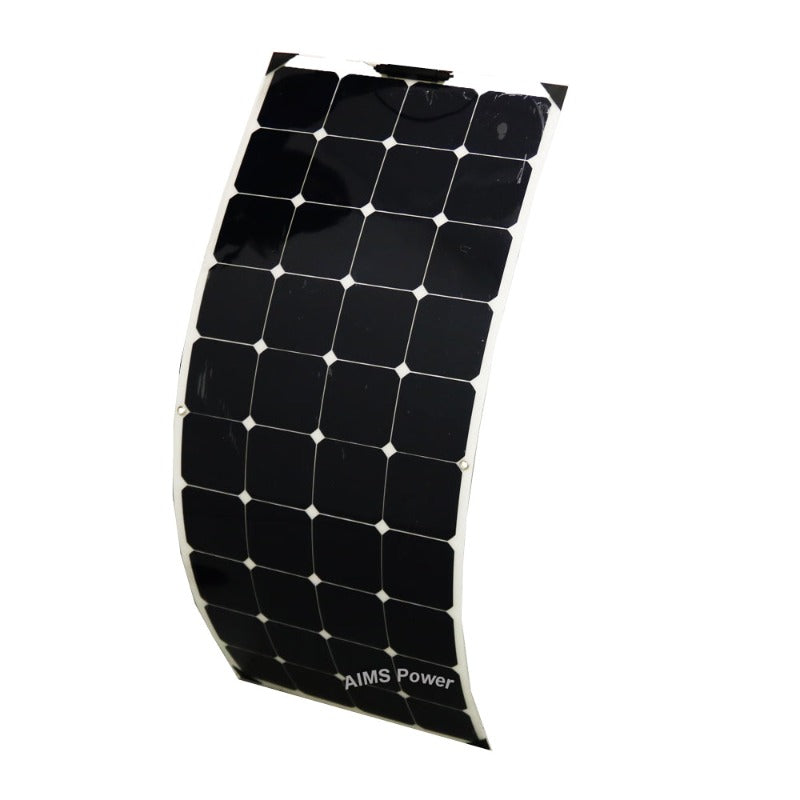 Aimscorp 130 Watt Flexible Bendable Slim Solar Panel Monocrystalline Main