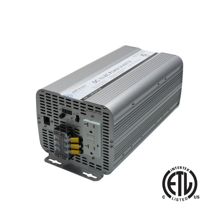 Aimscorp 3000 Watt Power Inverter GFCI ETL Certified Conforms to UL458 Standards