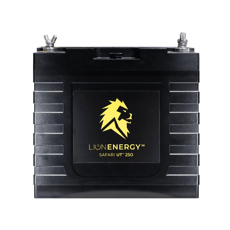 Lion Energy Safari UT 250: 12V 20Ah Lithium Iron Phosphate (LiFePO4) Battery Front