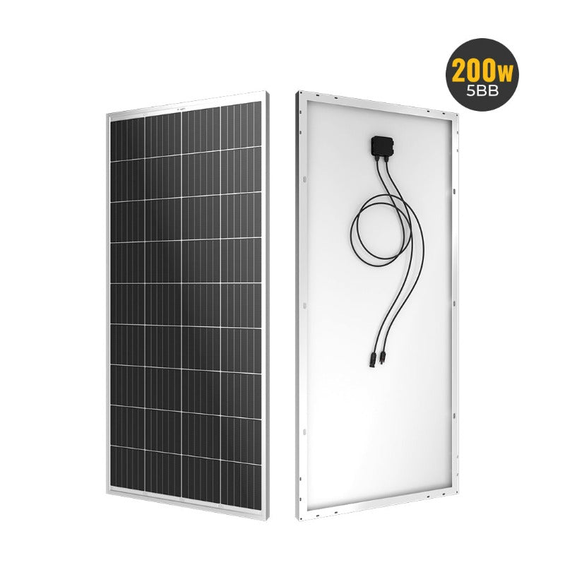 Bouge RV 200W 12V Mono Solar Panel (200W * 1pcs)