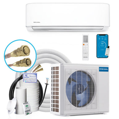 DIY 4th Generation E Star 12k BTU Ductless Mini-Split Heat Pump Complete System 115V/60Hz (DIY-12-HP-WM-115C25)