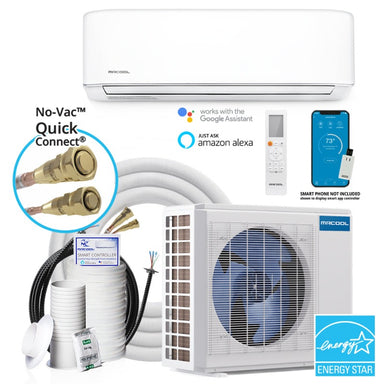 MRCOOL DIY 4th Generation E Star 36k BTU Ductless Mini-Split Heat Pump Complete System (DIY-36-HP-WM-230C25)