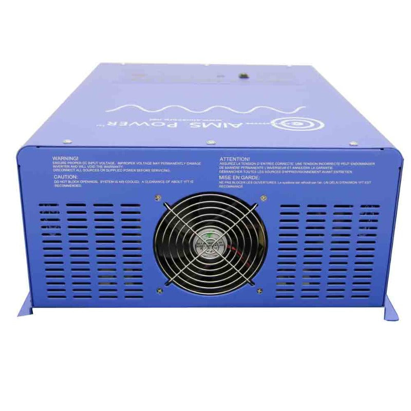 Aimscorp 6000 WATT PURE SINE INVERTER CHARGER 24Vdc TO 120Vac OUTPUT LISTED TO UL & CSA Back