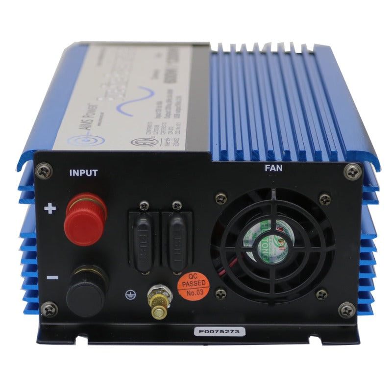 Aimscorp 600 Watt Pure Sine Power Inverter 12 Volt Listed to UL 458 Fan