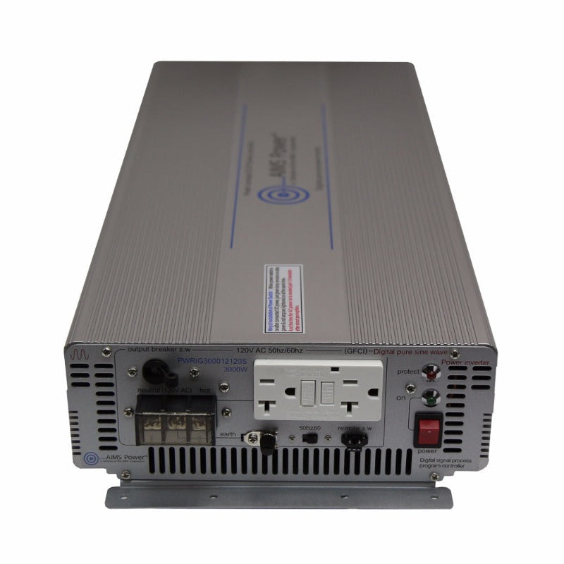 Aimscorp 3000 Watt Pure Sine Power Inverter - Industrial Side
