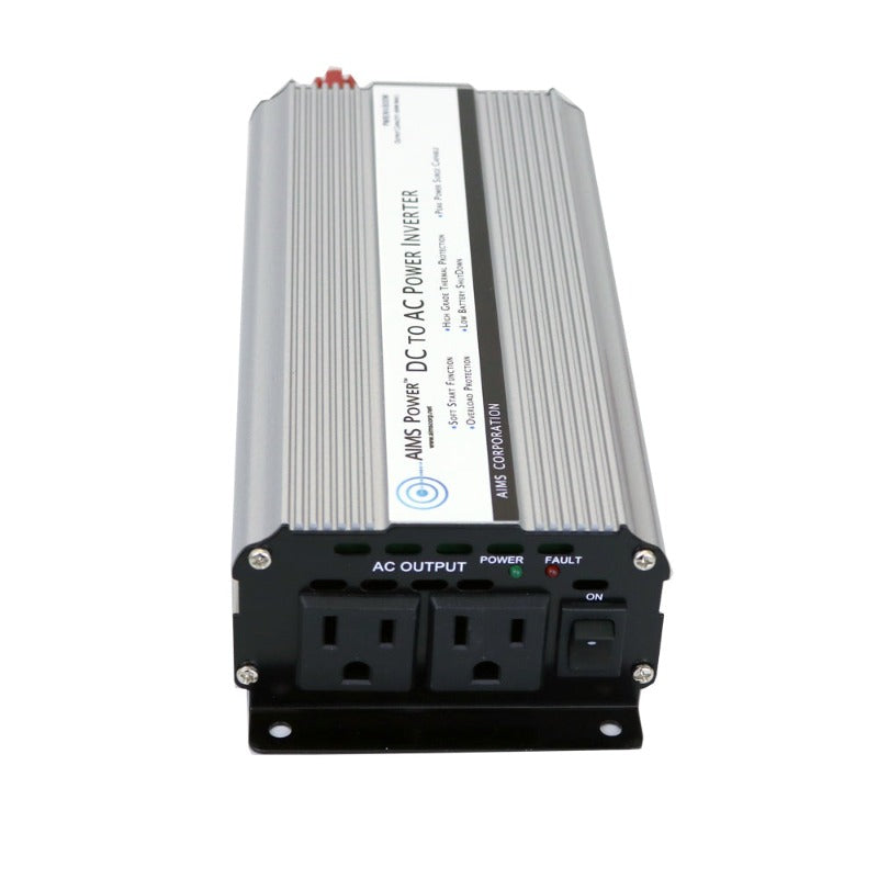 Aimscorp 800 Watt Power Inverter with Cables Back