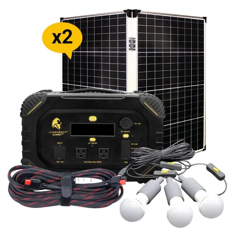 Lion Energy Summit - Bluetooth Portable Generator Kit (665Wh LiFePO4, 530W AC) kit